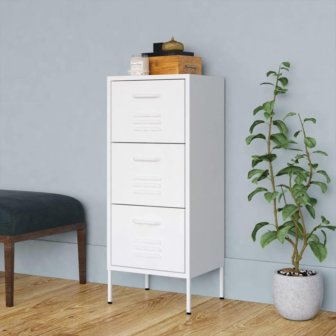 Sideboard mit den Massen 42.5 x 35 x 101.5 cm in Weiss
