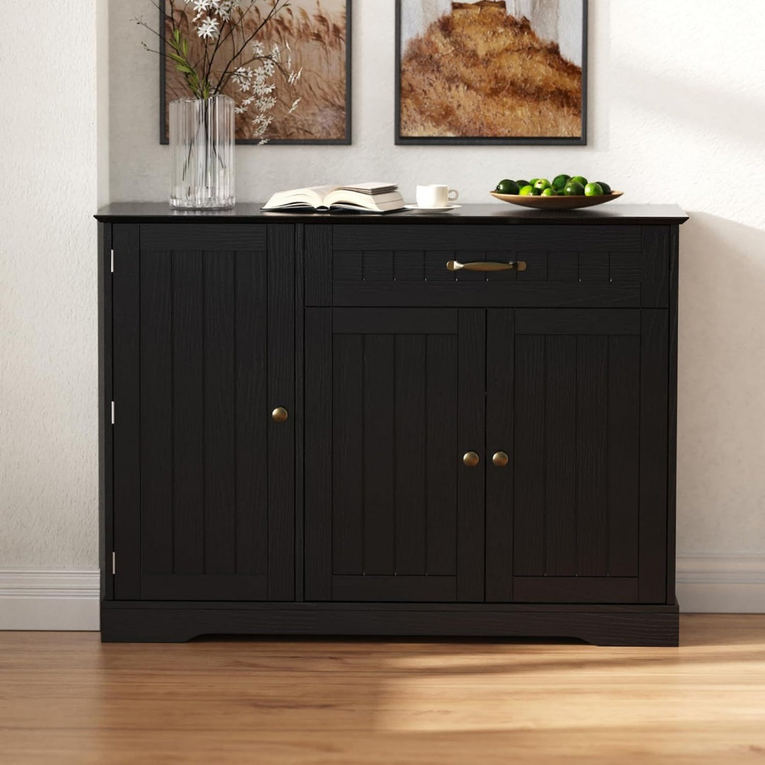Sideboard mit Schubladen, 3 Tueren und geschlossenem Stauraum