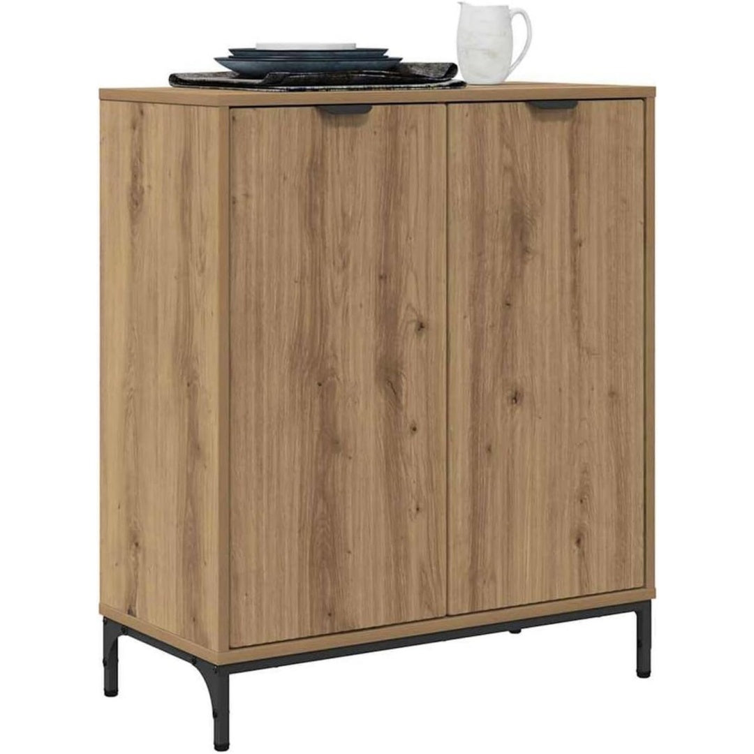 Sideboard mit den Massen 69.5 x 33 x 82 cm in Eichenbraun