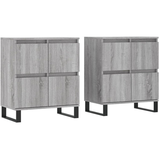 2 Exemplare von dem Sideboard im Set in Eichenbraun und Grau