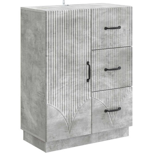 Sideboard mit den Massen 66 x 34.5 x 87 cm in Grau