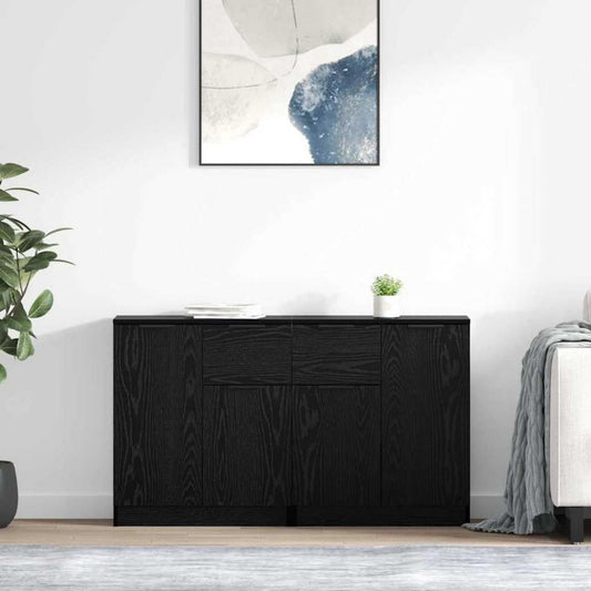 Sideboard mit 4 Tueren, geschlossenem Stauraum und Schubladen