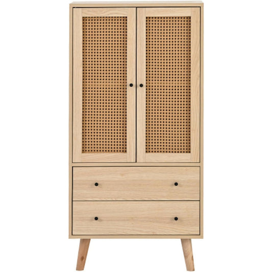 2 Schubladen praegen das Sideboard in Naturbraun