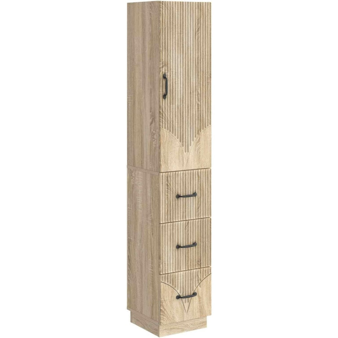 Sideboard mit den Massen 33 x 34.5 x 87 cm in Eichenbraun
