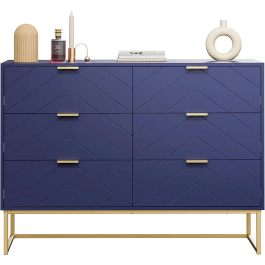 6 Schubladen und Schubladen an dem Sideboard