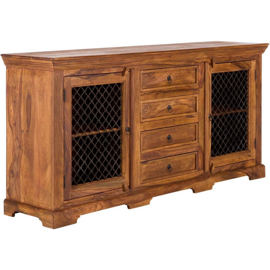 Sideboard verbindet Holzoptik und 4 Schubladen
