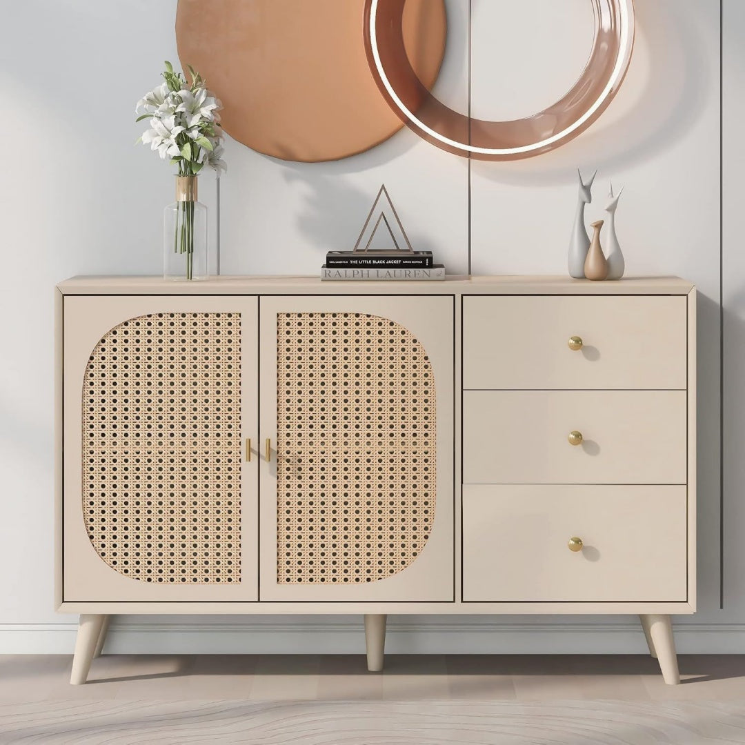 Sideboard in Creme mit Schubladen