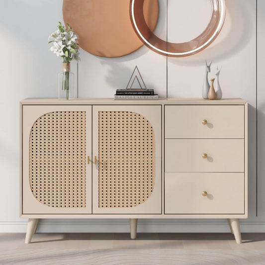 Sideboard in Creme mit Schubladen