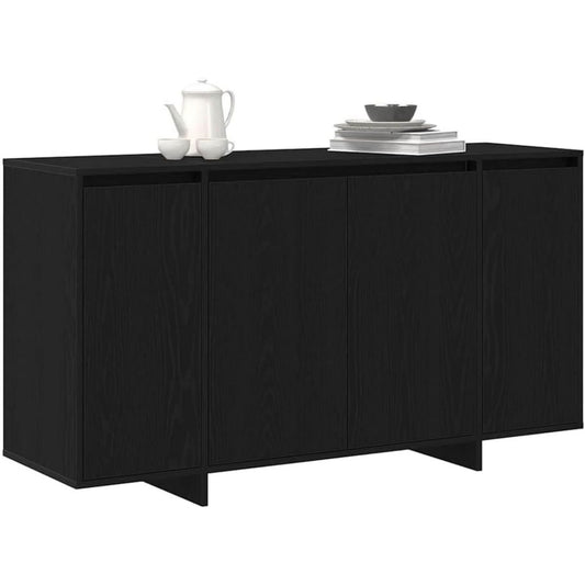 Sideboard in Schwarz und Eichenbraun