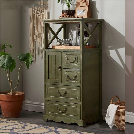 Sideboard in Gruen mit 4 Schubladen
