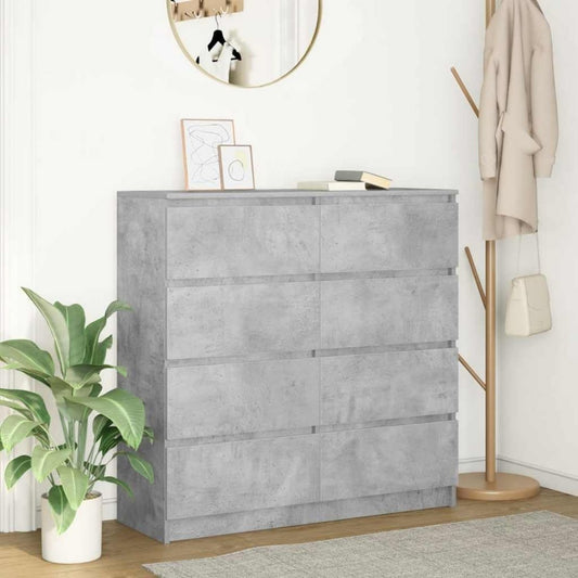 Sideboard mit den Massen 100 x 35 x 99 cm in Betongrau