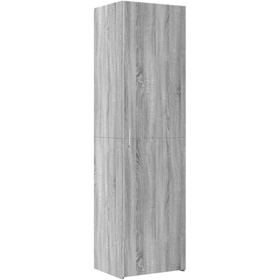Hochschrank aus Holzwerkstoff in Grau